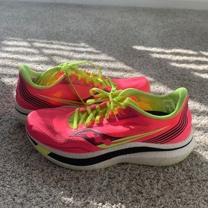 Saucony Endorphin Pro Vizi Pink Rose Running Sneakers S10598-65, Women's 9.5